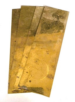 Mässing 1,0 mm - missfärgad